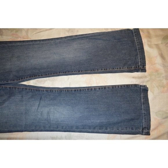 GAP Jeans Women’s 10 Blue Denim Medium Wash Mid Rise Long & Lean Stretch (F) - Picture 4 of 9